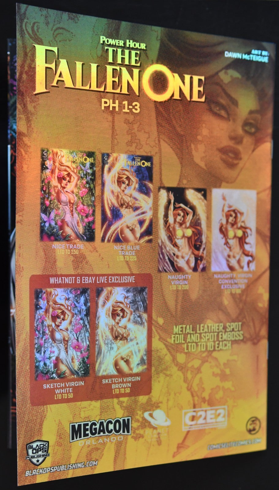 Power Hour the Fallen One #1 Dawn McTeigue Naughty Virgin Foil Ltd 10