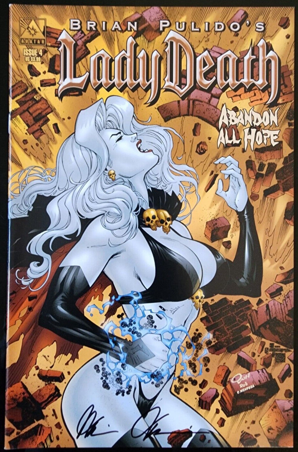 Avatar Comics Lady Death #4 Abandon All Hope Signed By Brian Pulido Copy 2