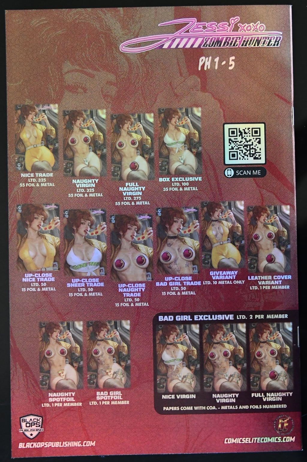 Jessi Zombie Hunter #2 Shikarii Turtle Babe Patreon Foil Box Set Ltd 35