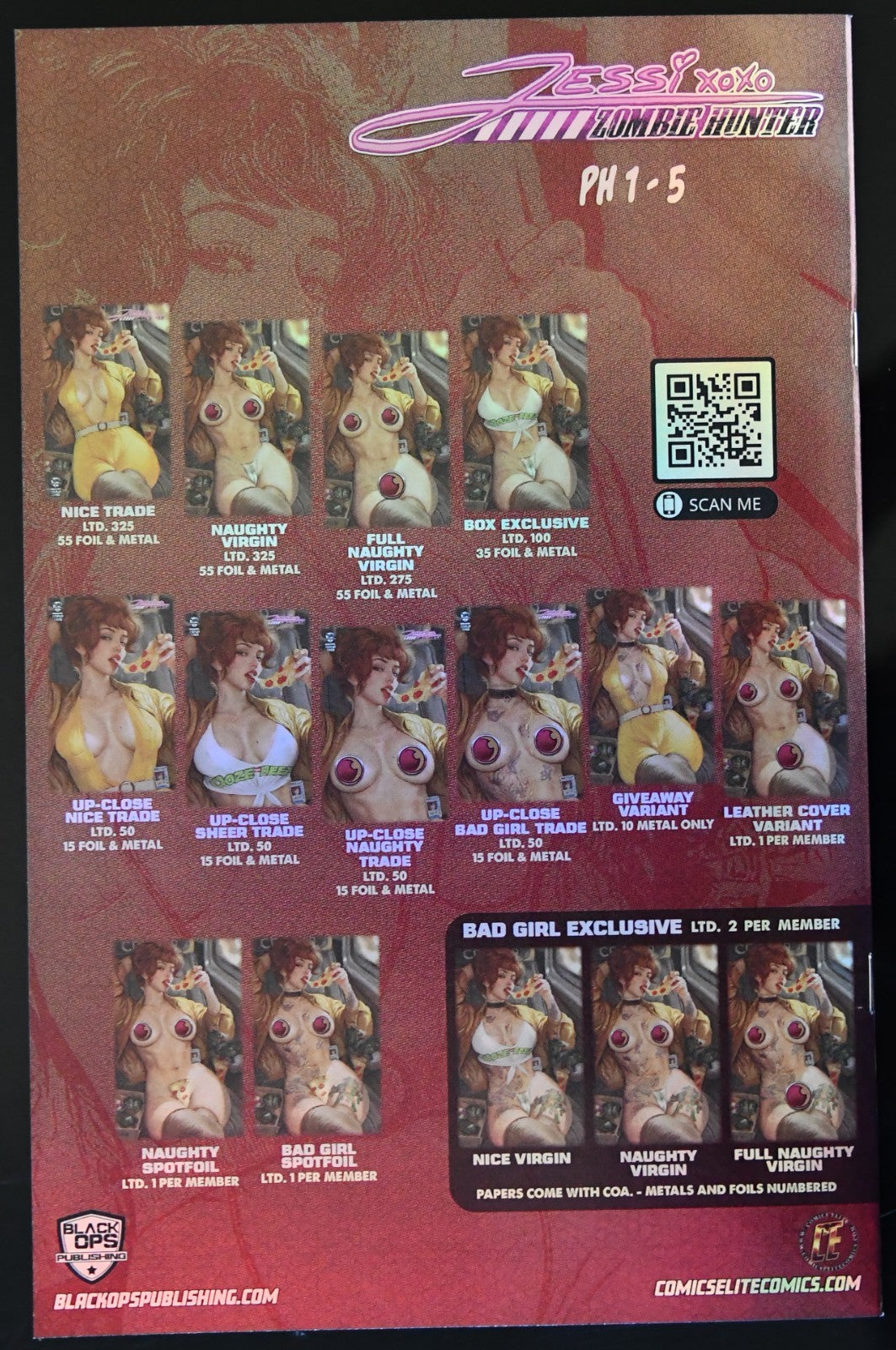 Jessi Zombie Hunter #2 Shikarii Turtle Babe Patreon Foil Box Set Ltd 35