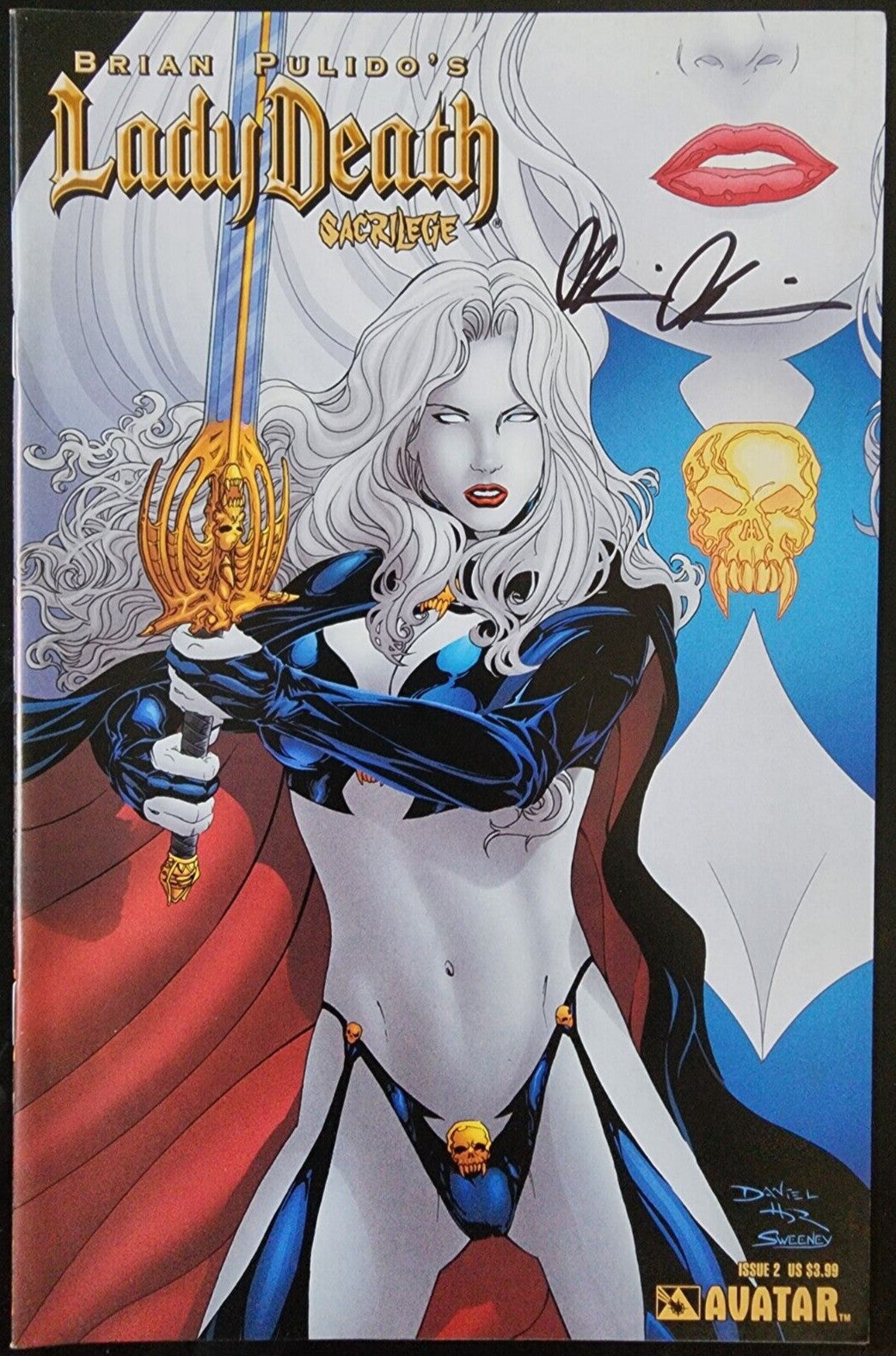 Lady Death Sacrilege #2 Near Mint Nm Signed Brian Pulido Avatar Copy 2