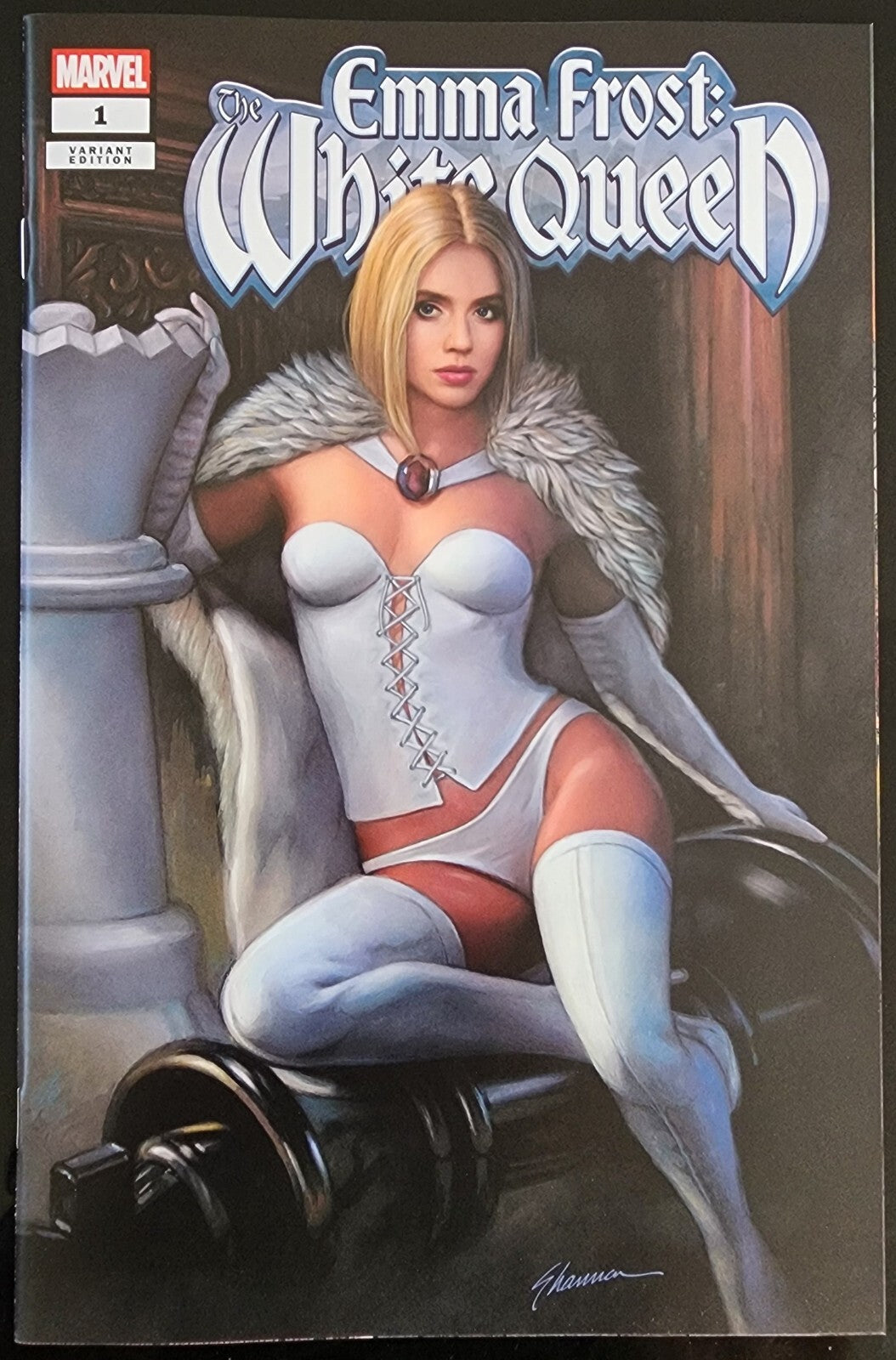 EMMA FROST WHITE QUEEN #1 SHANNON MAER 616 Trade Dress Variant Ltd 3000