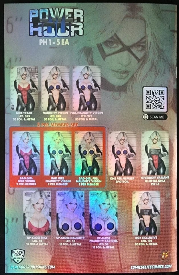 Power Hour #3 Preview Shikarii Bad Kitty 2 Per Member Patreon Foil Match 6 Set
