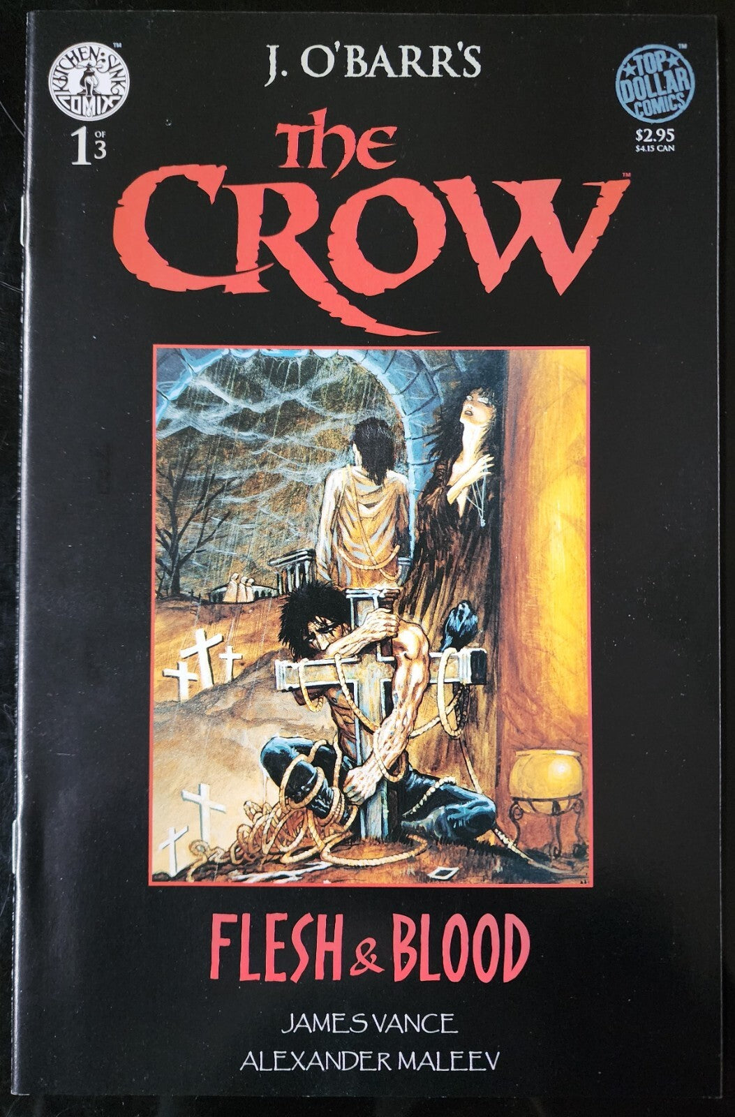 The Crow Flesh & Blood 1-3 Complete Kitchen Sink Comix J. O'Barr's Copy 4