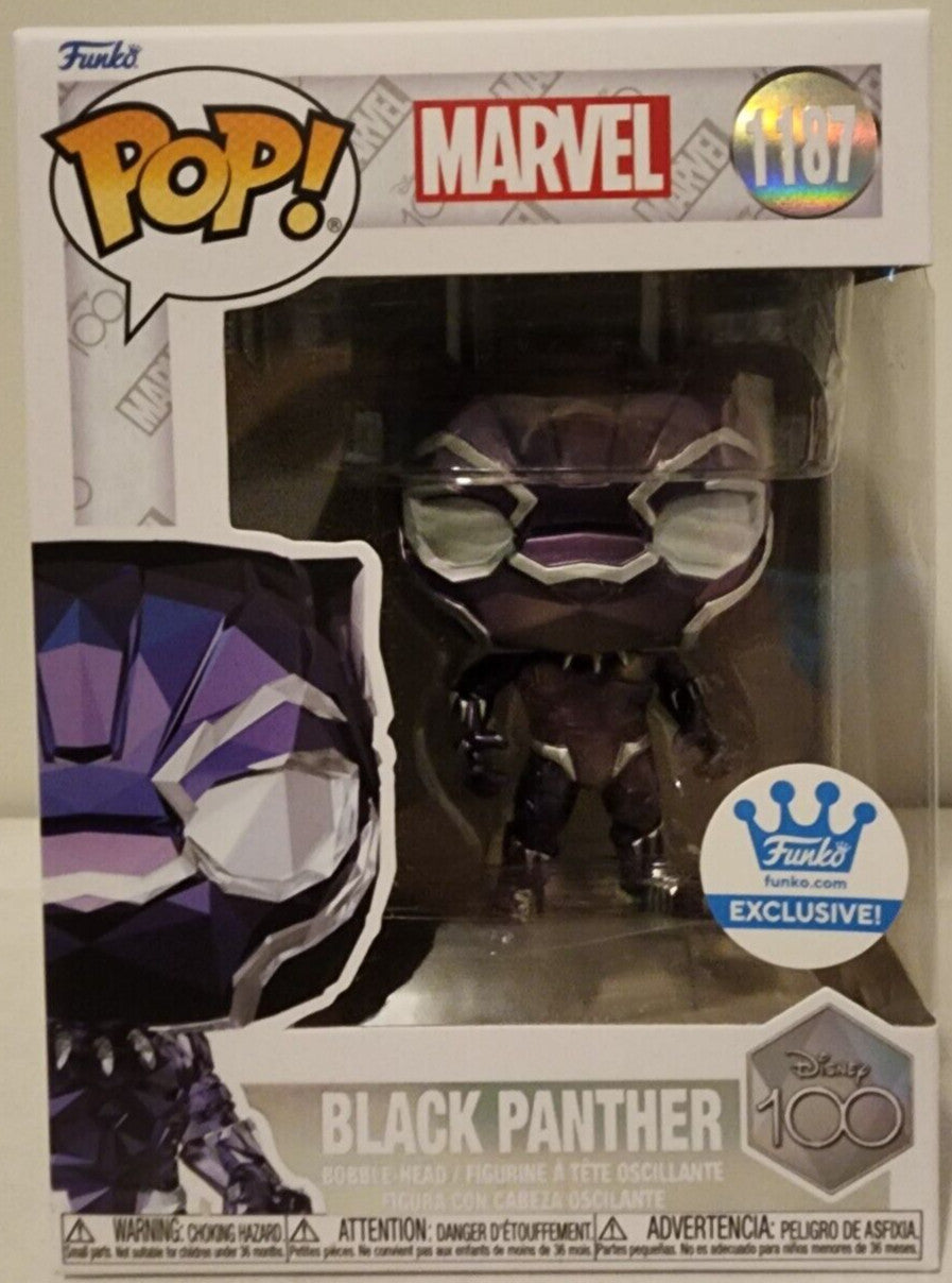 Funko Pop Disney 100TH Black Panther Facet Funko Shop Exclusive #1187