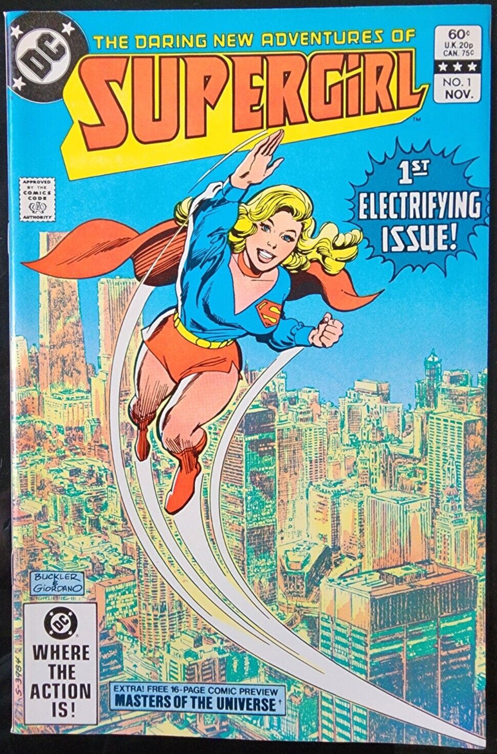 Supergirl #1 Adventures Of 1982 DC Comics * Master of Universe Preview 2nd