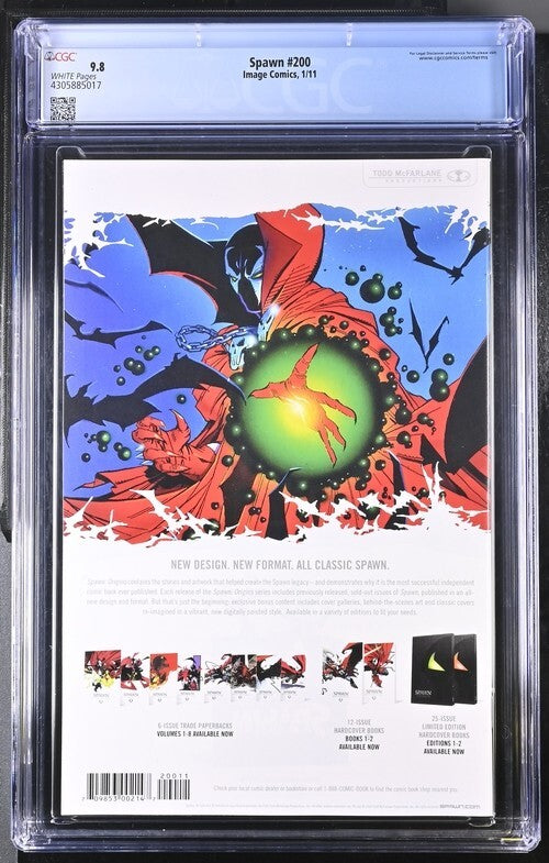Spawn #200 CGC 9.8 Low Print Run McFarlane NM/M Gorgeous Gem 2011 1st Print
