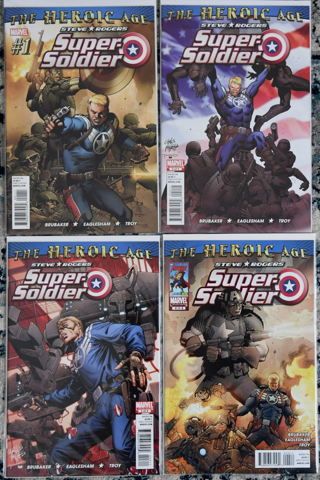 Steve Rogers: Super-Soldier #1-4 Set Marvel 2010