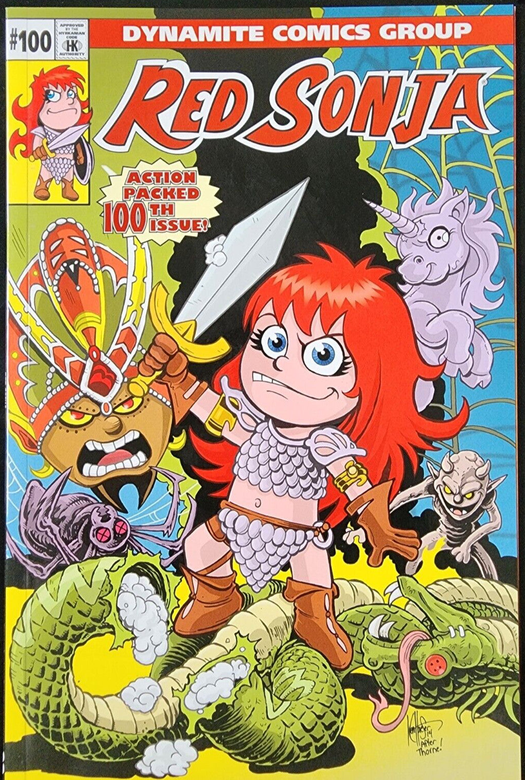 Red Sonja #100 Cover D Ken Haesar 2015