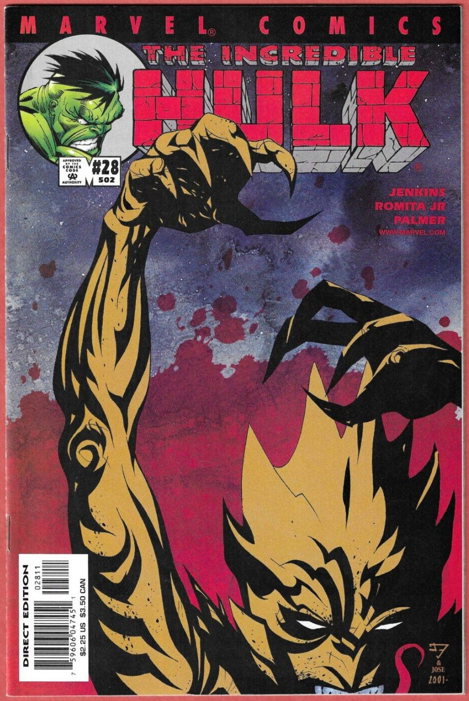 Incredible Hulk, Vol 3. #22 #28 2001 Lot