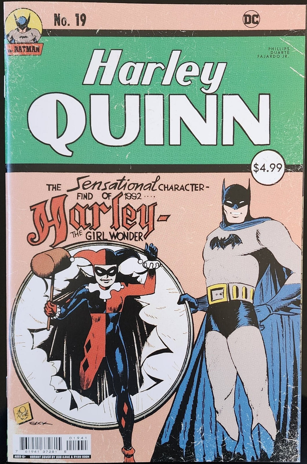 Harley Quinn #19 RYAN SOOK Detective Comics 38 Homage Variant Cover C 2022 Cpy2