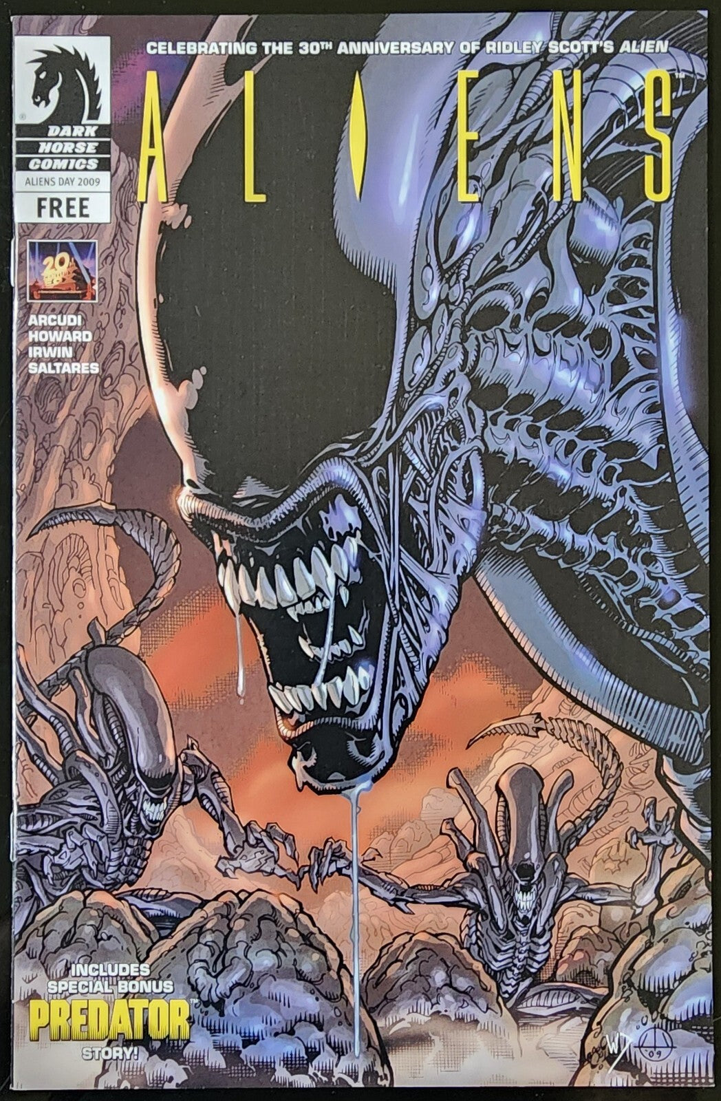Dark Horse Comics- ALIENS- 30th Anniversary- Free Comic Book Day- 2009