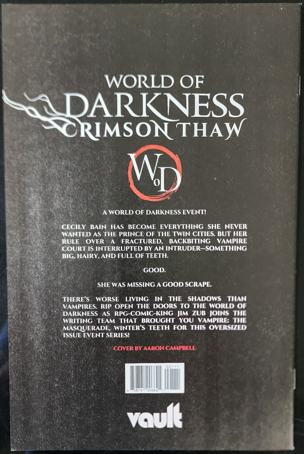 WORLD OF DARKNESS CRIMSON THAW #1 CVR A CAMPBELL VAULT COMICS