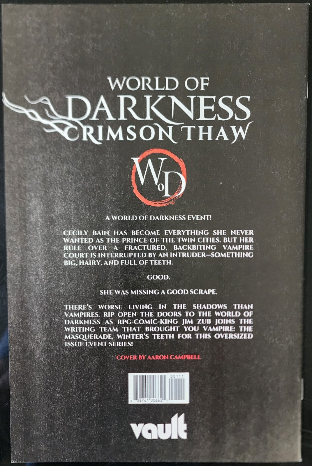 WORLD OF DARKNESS CRIMSON THAW #1 CVR A CAMPBELL VAULT COMICS