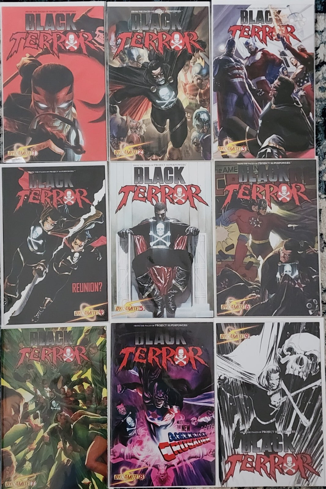 Black Terror #1-9 Alex Ross Dynamite Entertainment 2010
