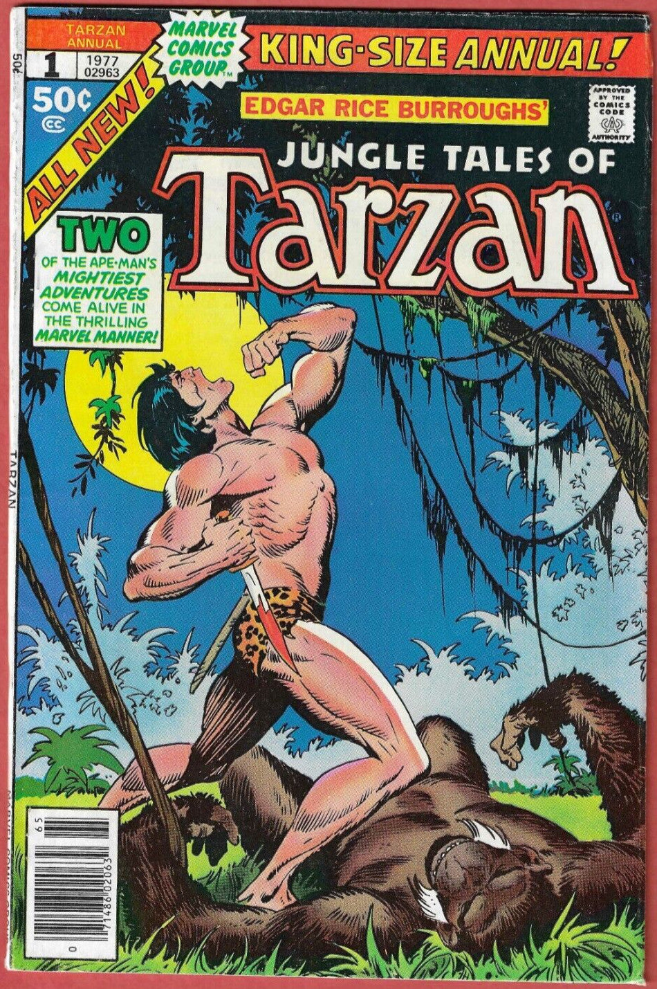 Jungle Tales of Tarzan King Size-Special #1 1977 Marvel
