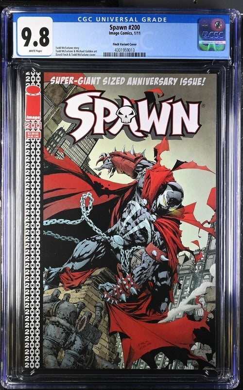 Spawn #200 CGC 9.8 Finch Variant Image Comics 2011 Todd McFarlane