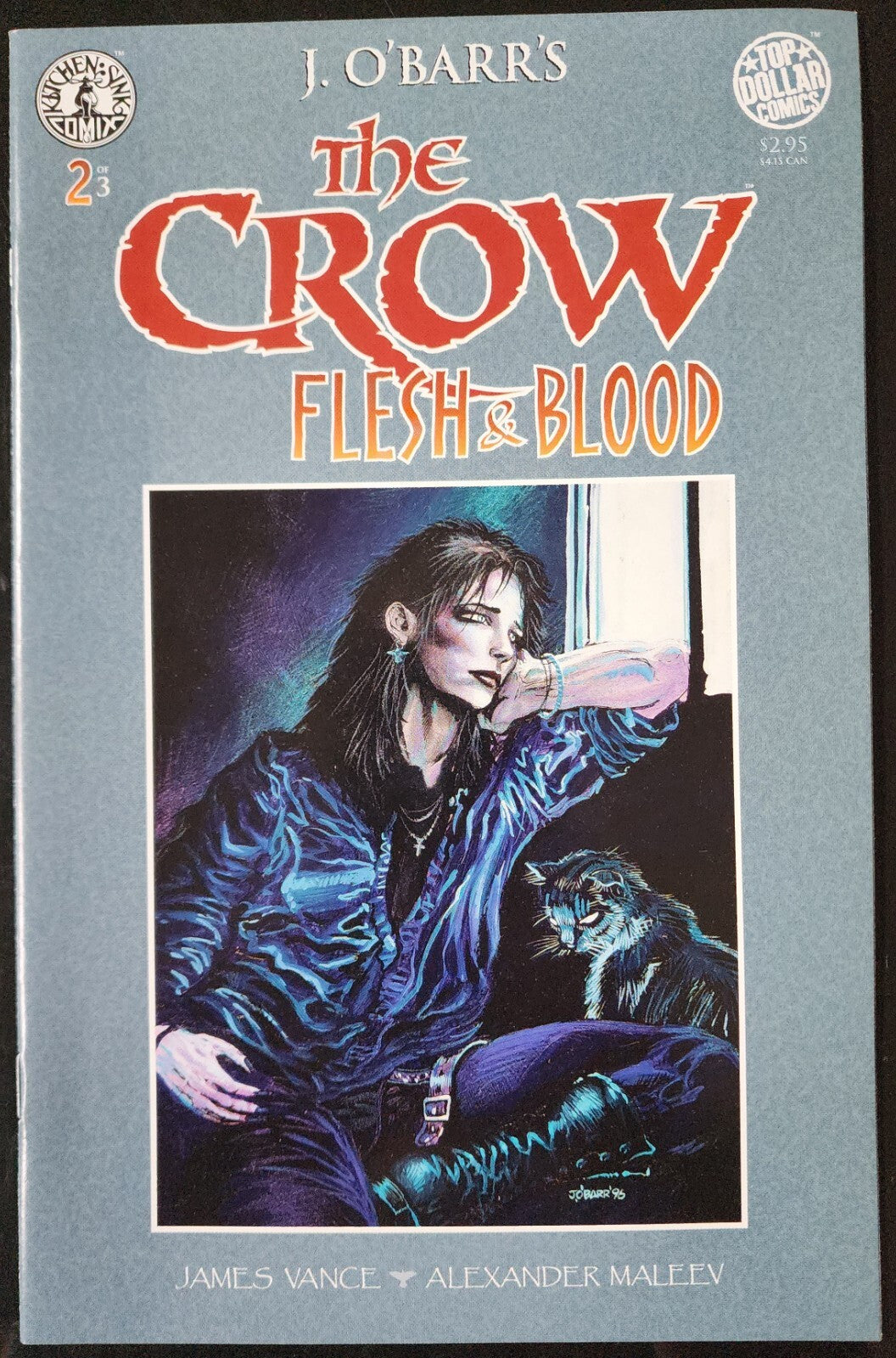 The Crow Flesh & Blood 1-3 Complete Kitchen Sink Comix J. O'Barr's Copy 2