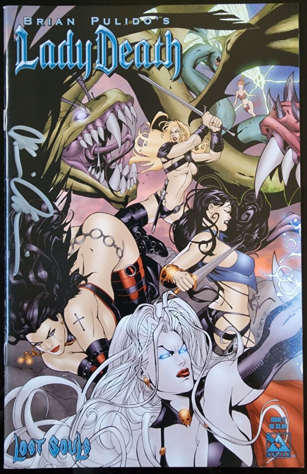 Lady Death: Lost Souls #2 2007 Signed by Brian Pulido Copy 1