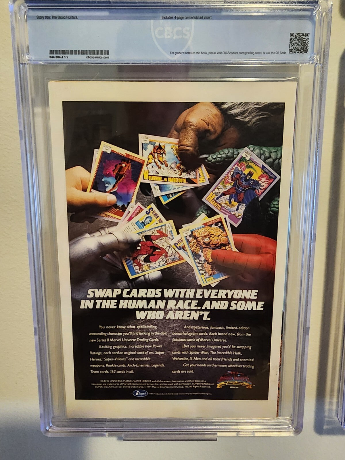 X-Force #2 CBCS 9.4 Direct Edition 1st Weapon X 2nd Deadpool Not CGC 1991