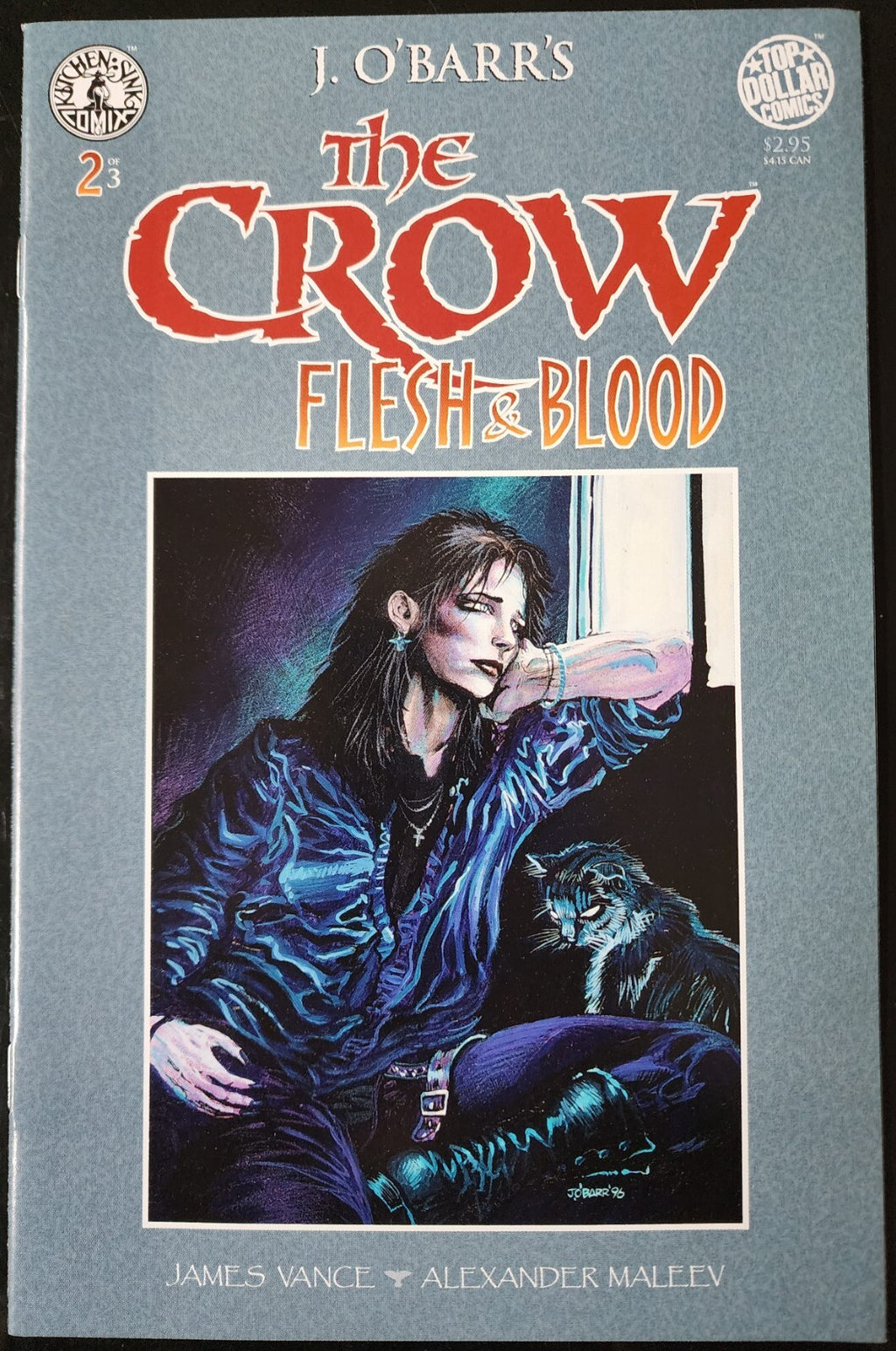 The Crow Flesh & Blood 1-3 Complete Kitchen Sink Comix J. O'Barr's Copy 4