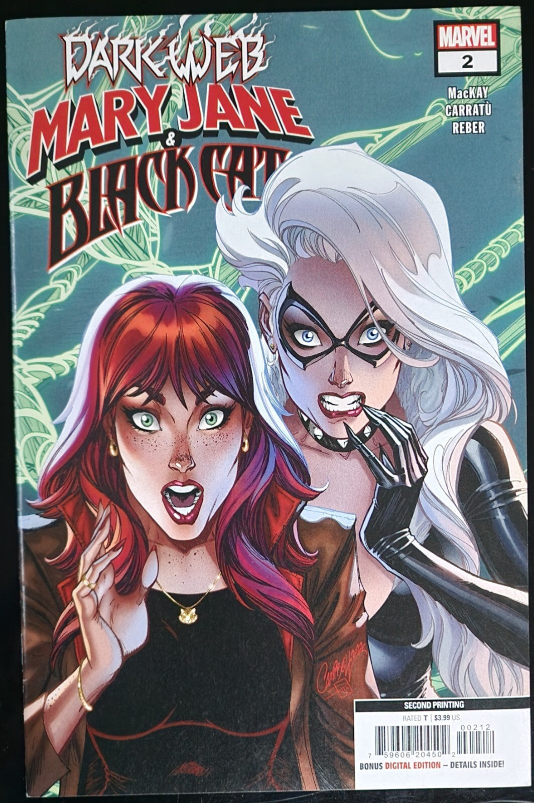 Mary Jane & Black Cat #2 2nd Print J. Scott Campbell 2023