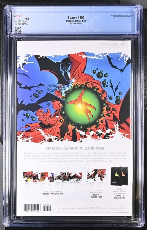 Spawn #200 CGC 9.8 Jim Lee Cover Violator 2011