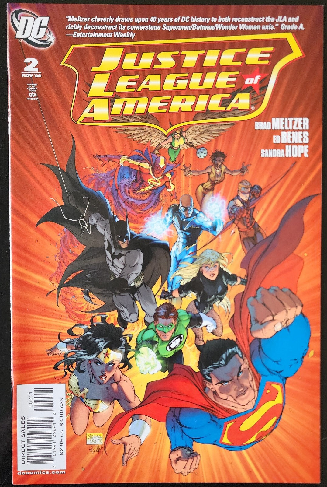 Justice League of America, Vol. 2 #2 Michael Turner