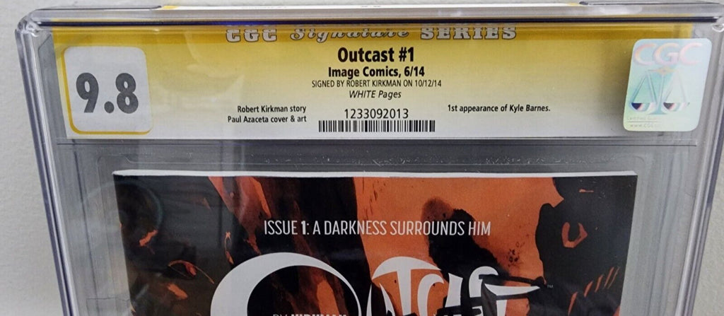 Outcast #1 CGC 9.8 SS Robert Kirkman 1st Appearance Kyle Barnes Image Comics