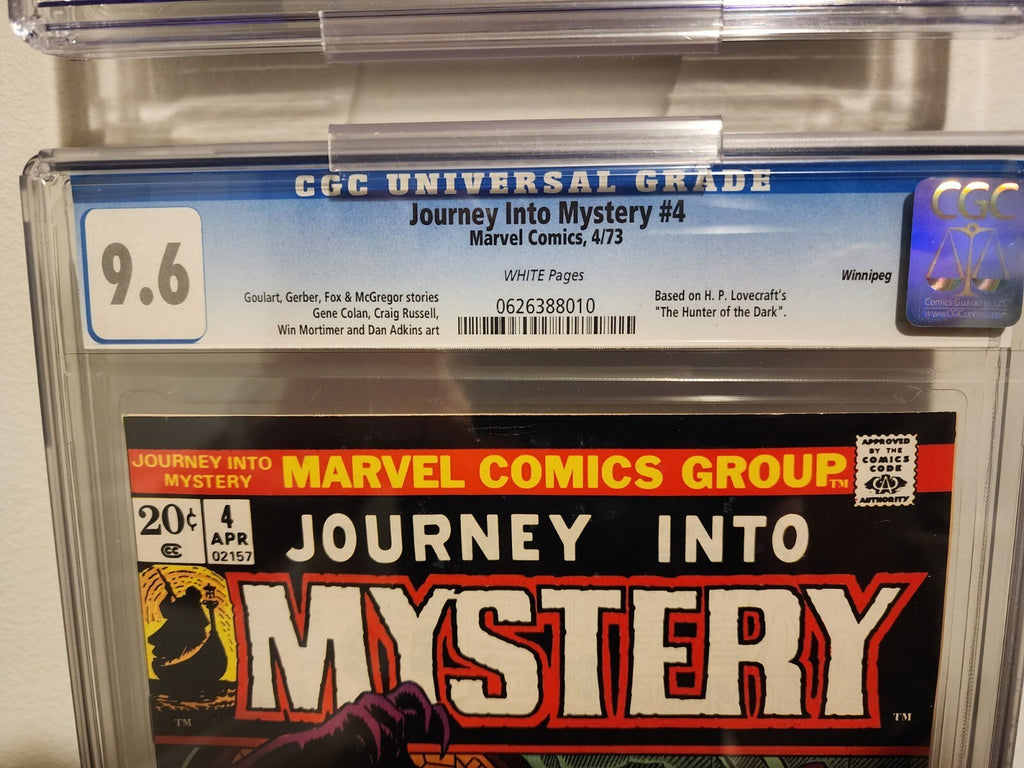 Journey into Mystery #4 CGC 9.6 Winnipeg Pedigree HP Lovecraft 1st Necronomicon