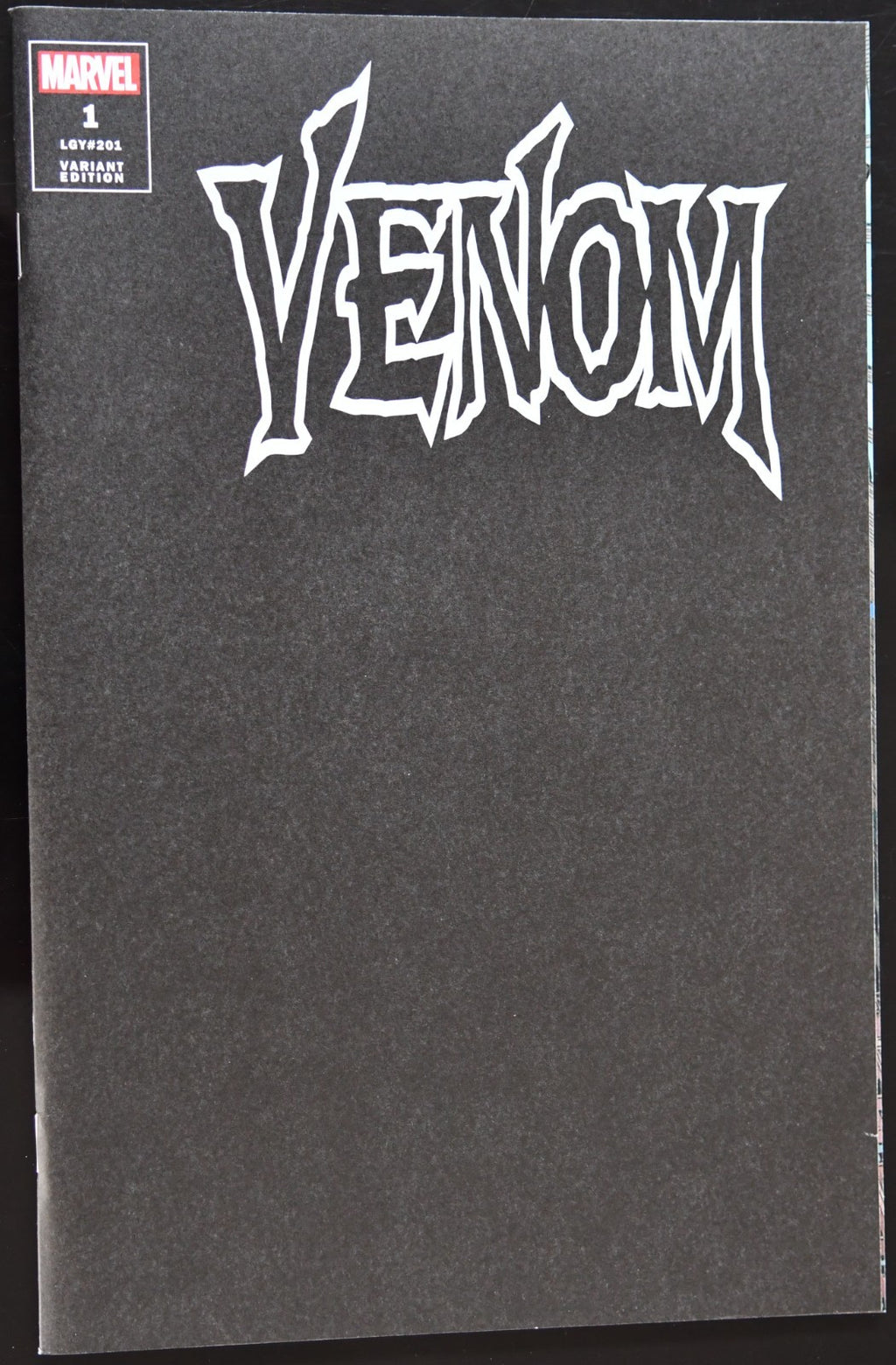 Venom #1 (201) Black Blank Cover Variant (Marvel Comics December 2021)