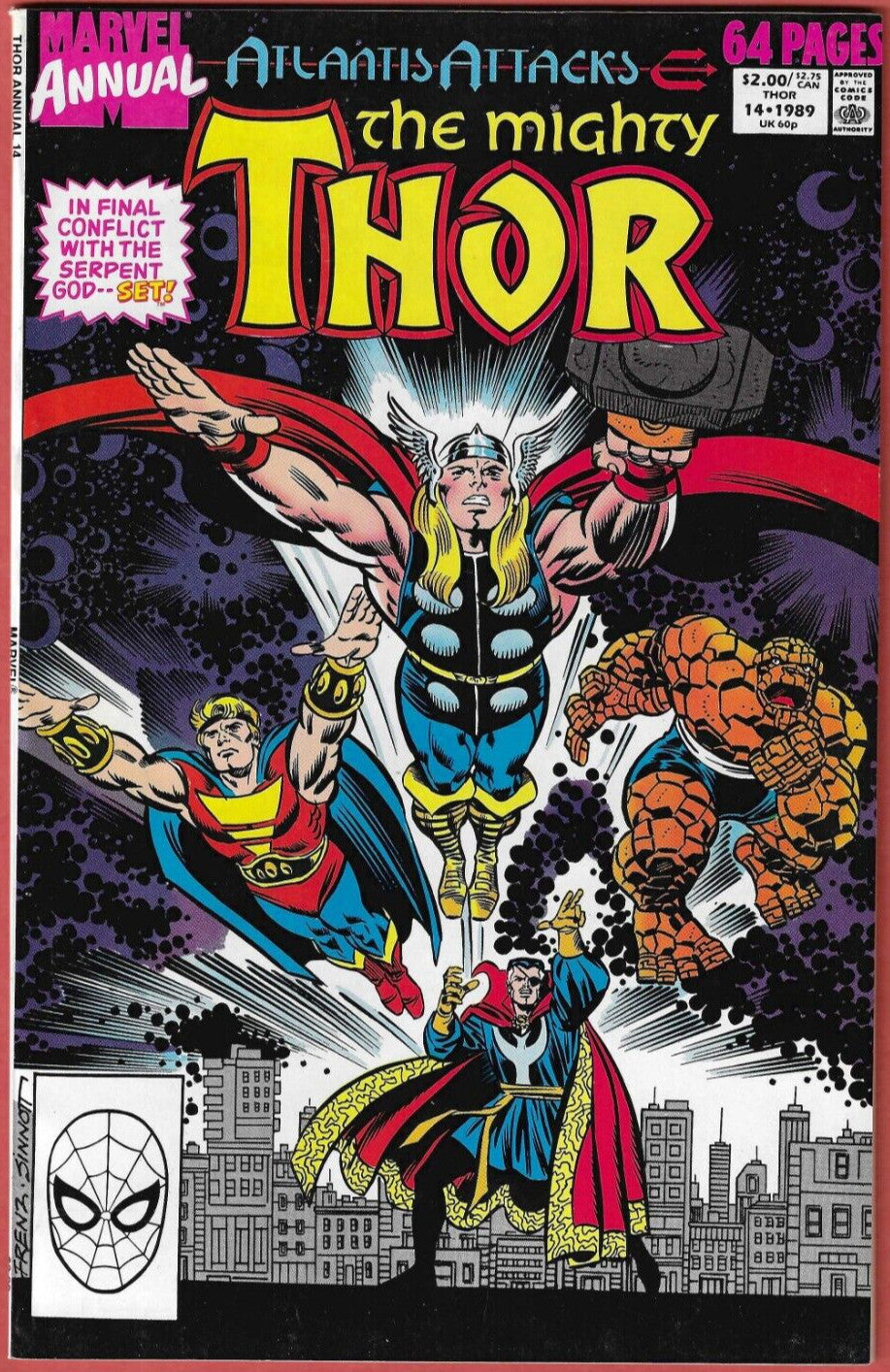 Thor Annual #14 1989 Thing, Doctor Strange
