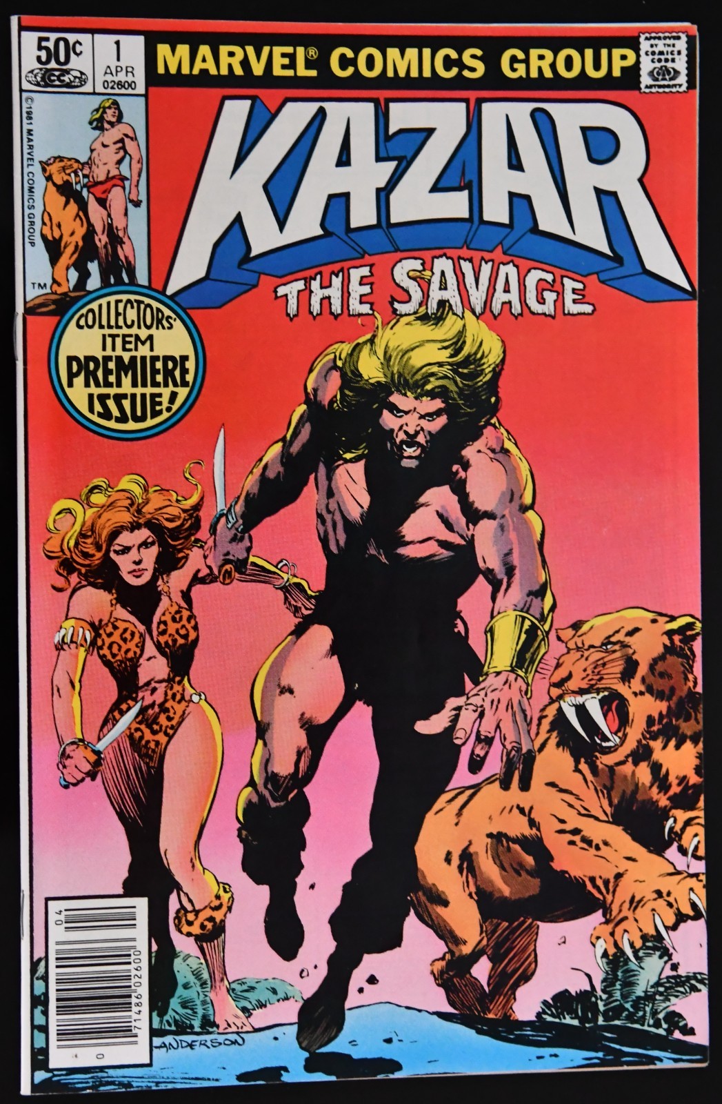 Ka-Zar the Savage #1 Newsstand Variant (Marvel Comics April 1981)