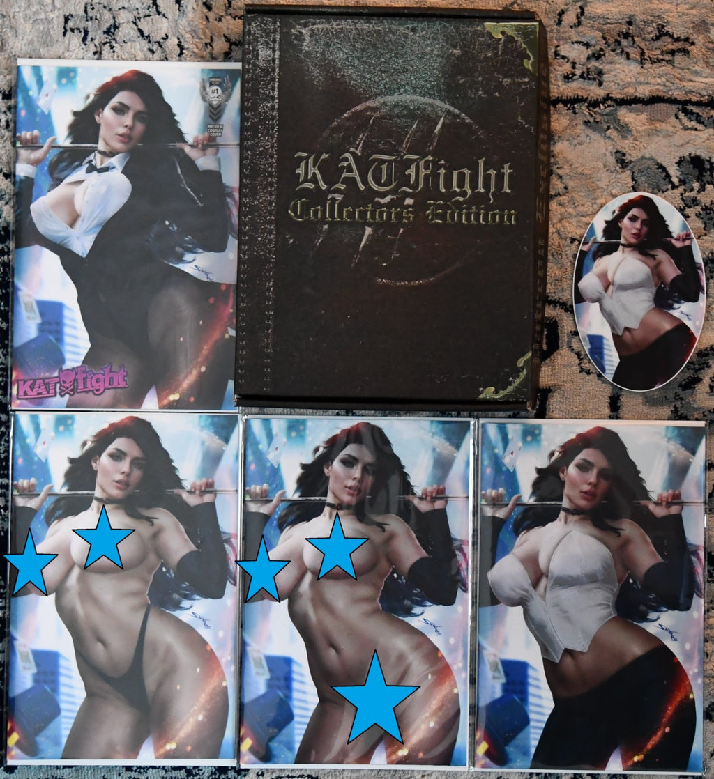 Katfight #1 Shikarii Zatana Magic Woman Patreon 4 Book Box Set Ltd 150