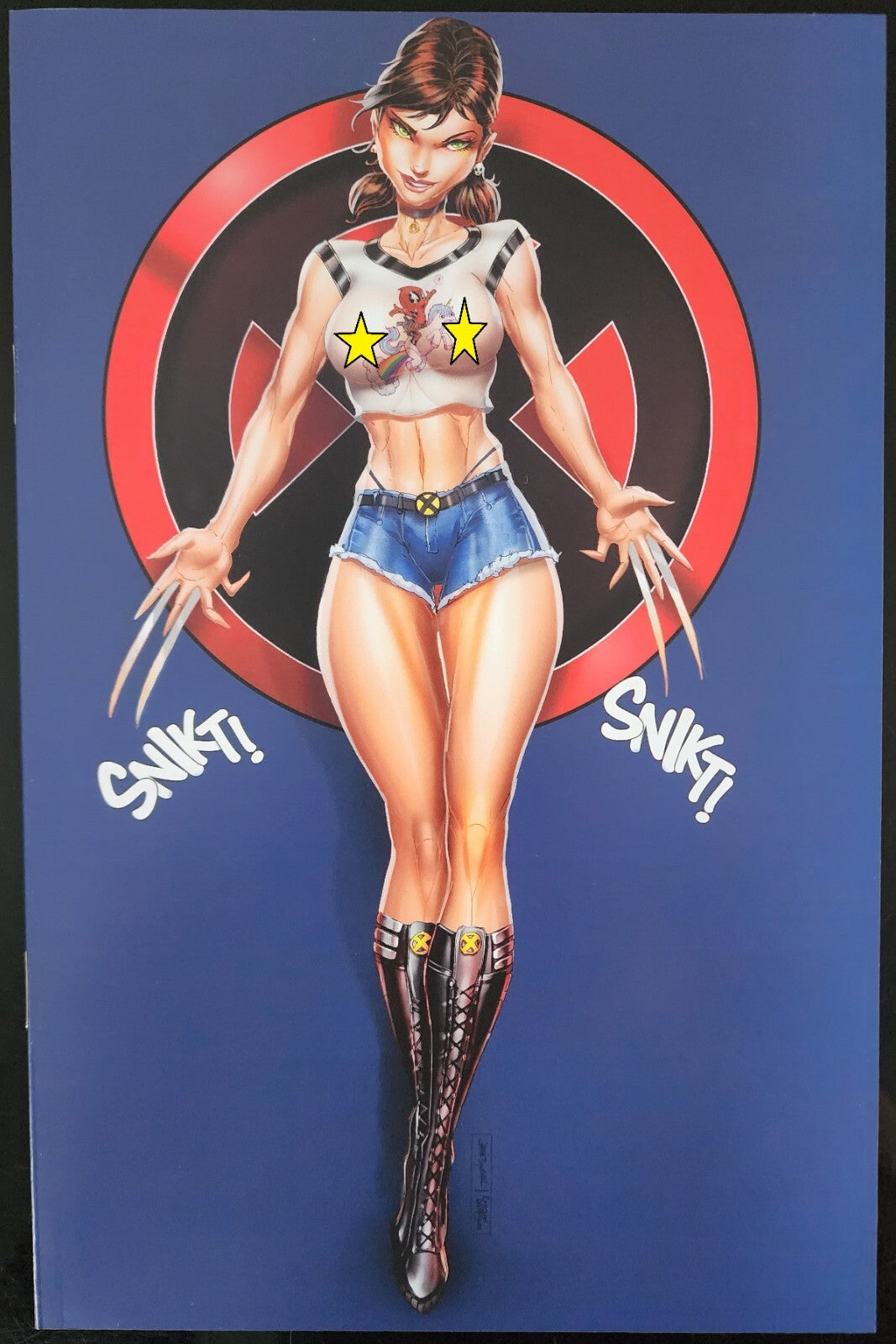 WHITE WIDOW 6 X-23 BLUE SHEER DEADPOOL UNICORN VARIANT JAMIE TYNDALL Cpy 2