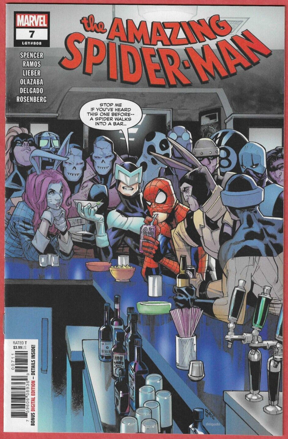 THE AMAZING SPIDER-MAN #7 2018 Spencer Ottley MARVEL