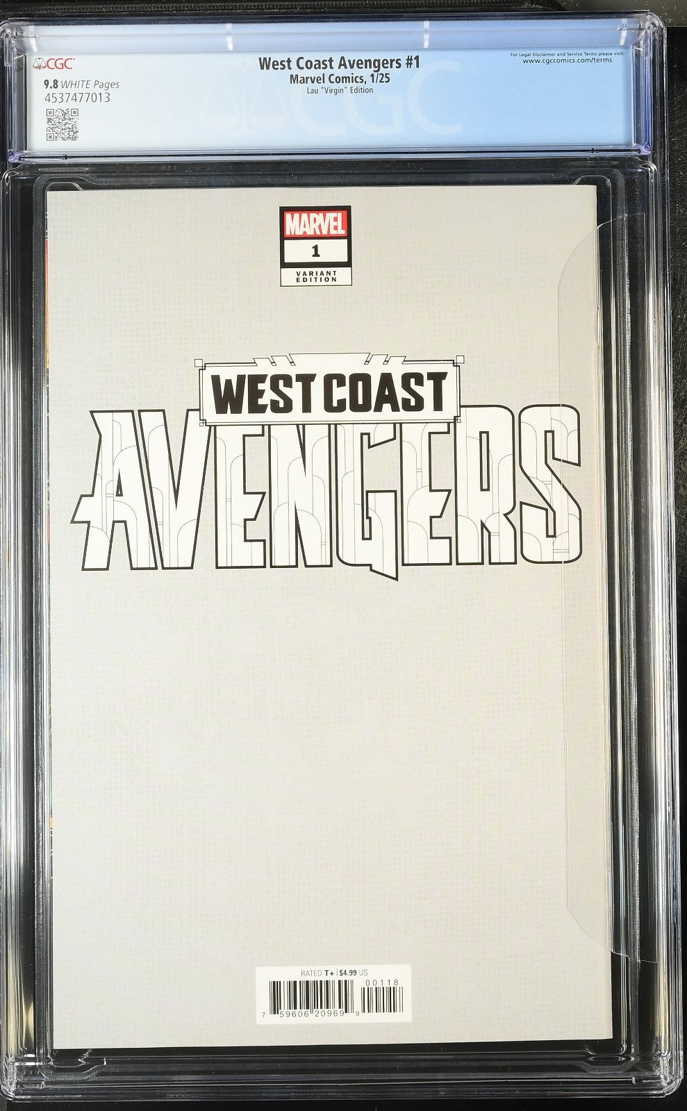 West Coast Avengers #1 Artgerm Virgin Firestar 1:100 Variant CGC 9.8 Stanley Lau