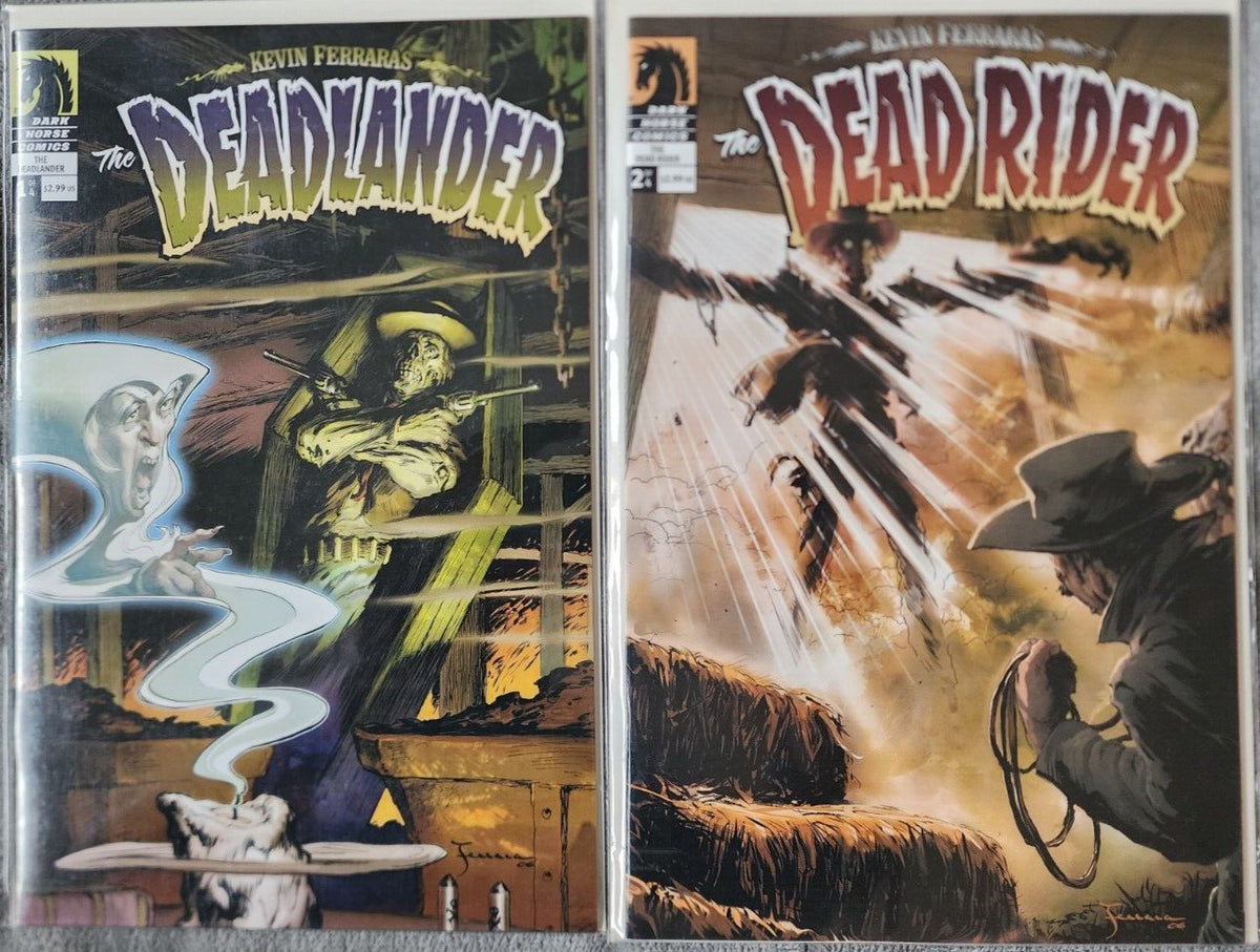 THE DEADLANDER #1 THE DEAD RIDER #2 DARK HORSE 2007/8 Kevin Ferrara Rare Horror