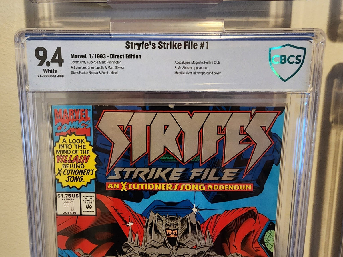 Stryfe's Strike Files #1 CBCS 9.4 Not CGC 1993 Mr Sinister Unpressed