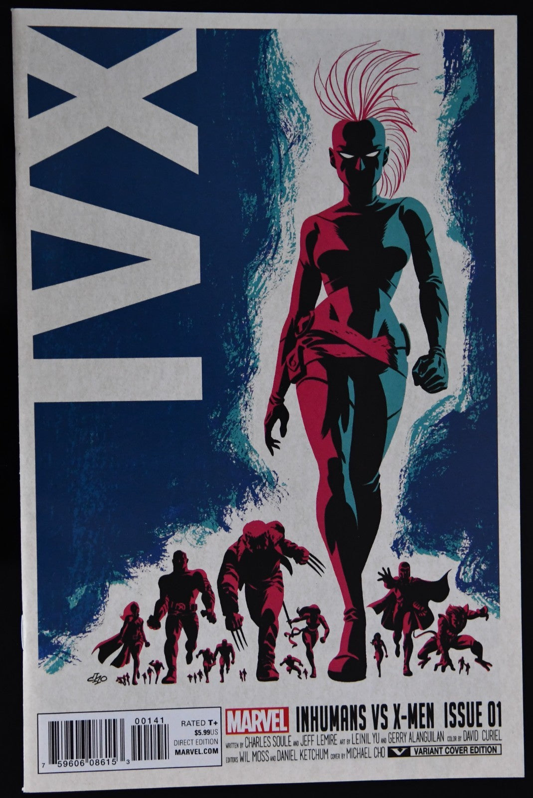 Inhumans vs X-men #1 Variant Michael Cho Cover 2016