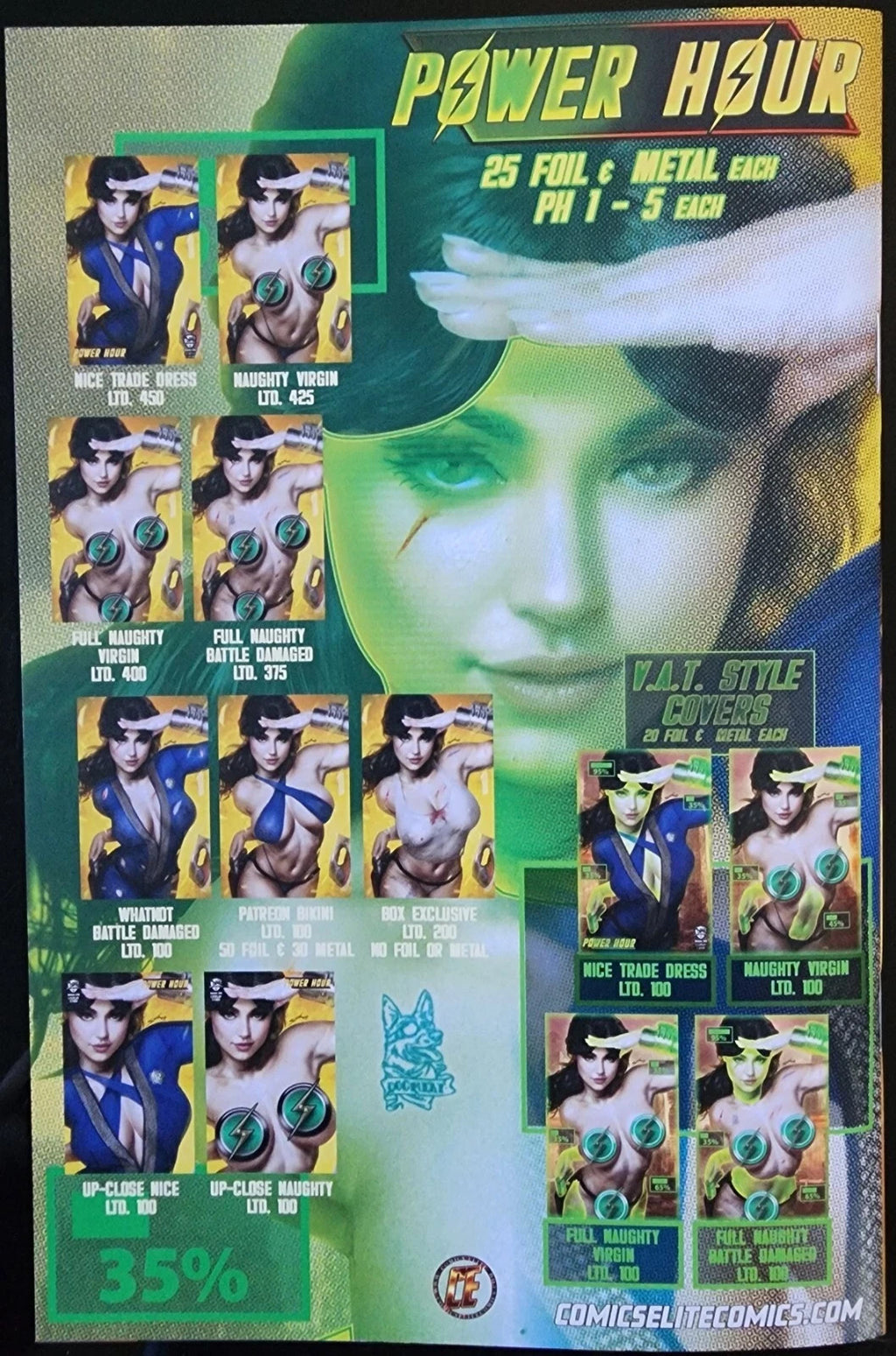 Power Hour #2 Shikarii Vaulted Fallout 6 Book Box Set with Foil & V.A.T.