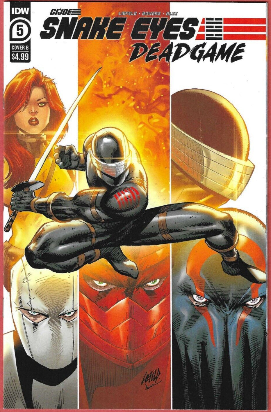 SNAKE EYES: DEADGAME #5B COVER B BY ROB LIEFELD