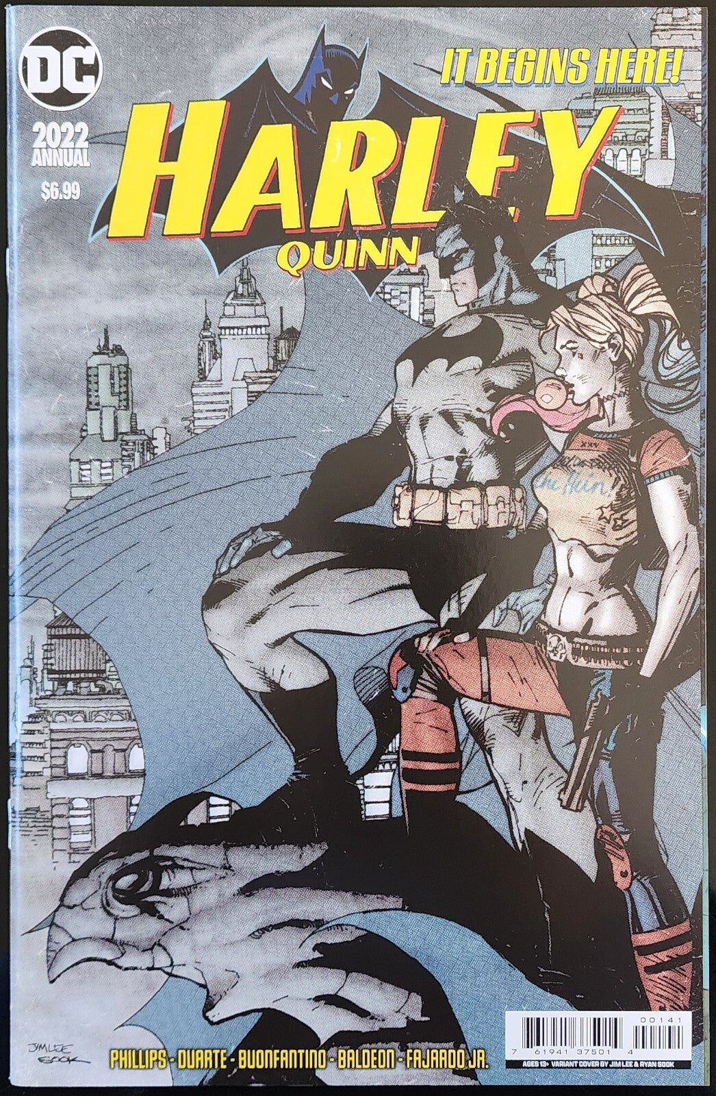 Harley Quinn 2022 Annual #1 Jim Lee & Ryan Sook Homage Cardstock Variant...