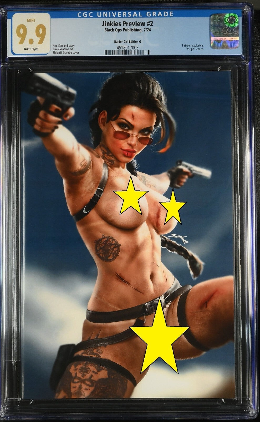 Jinkies #2 Shikarii Tomb Raider Girl 2 Per Member Full Naughty Patreon CGC 9.9