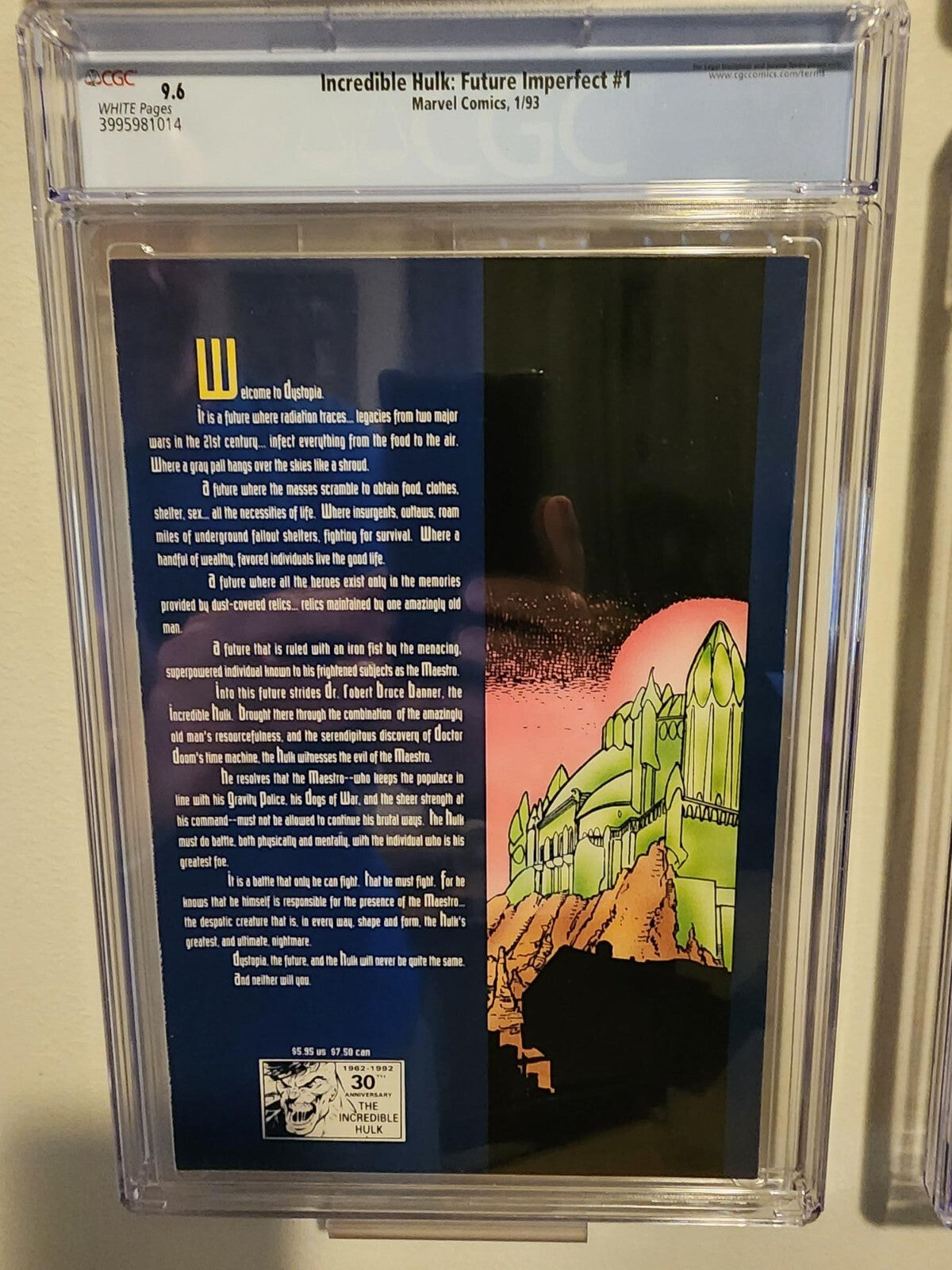 INCREDIBLE HULK #1 FUTURE IMPERFECT CGC 9.6 1ST APPEARANCE MAESTRO JANIS 1993