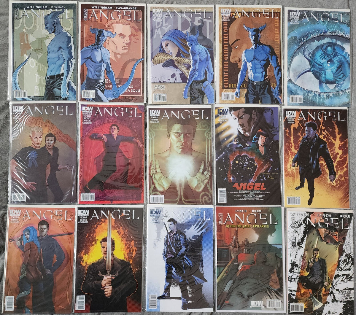 Angel After the Fall Cover A B C Collection with Bonus IDW 46 Comics