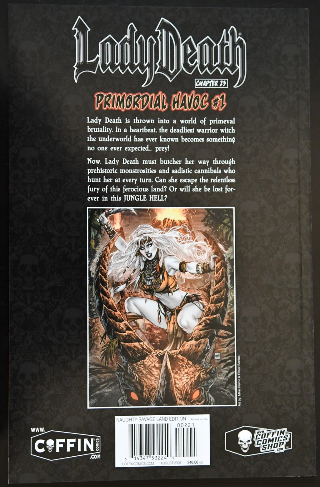 Lady Death Primordial Havoc #1 Naughty Cavern Edition Dawn McTeigue Variant