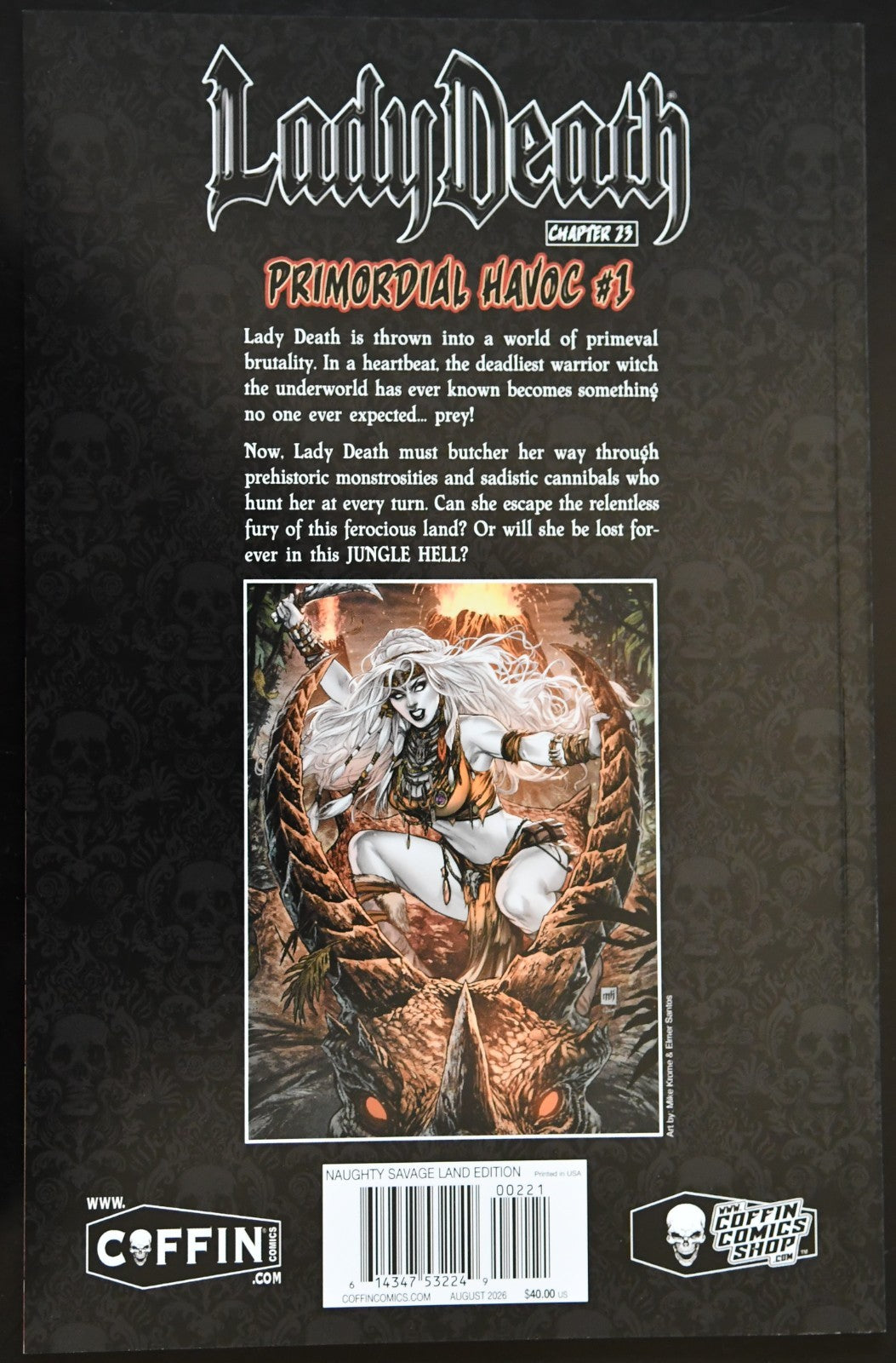 Lady Death Primordial Havoc #1 Naughty Cavern Edition Dawn McTeigue Variant