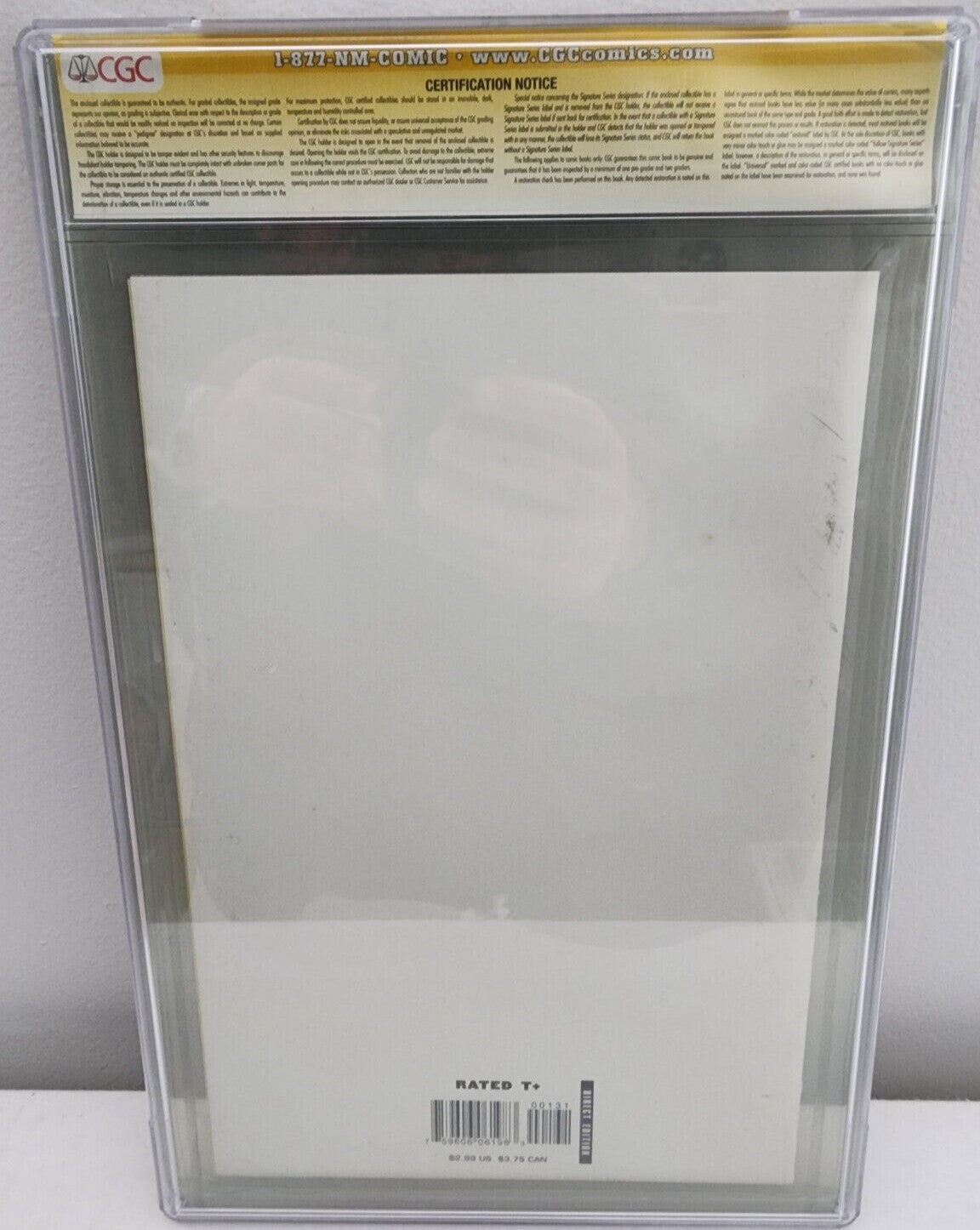 Fallen Son Death of Captain America 3 CGC 9.6 SS Mike Perkins Deadpool Sketch