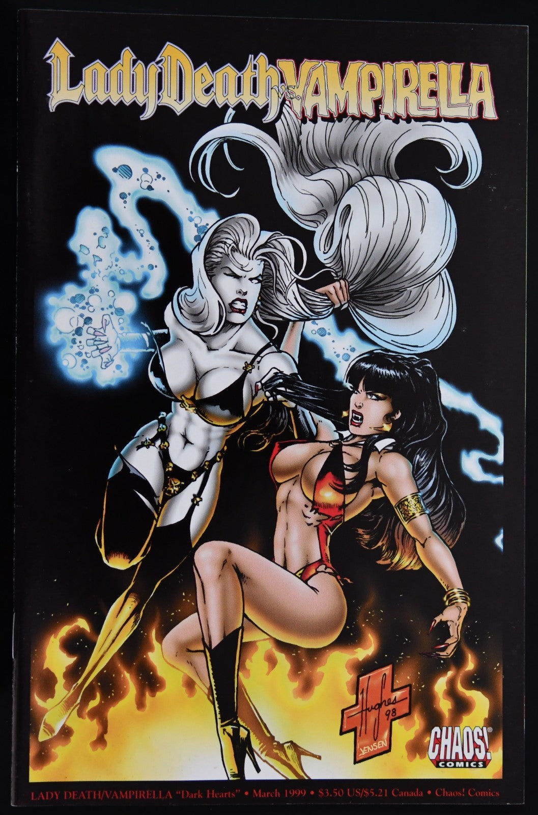 Lady Death vs Vampirella #1 1999 Stephen Hughes